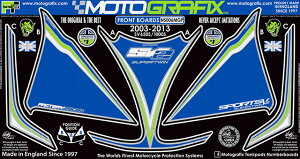【モトグラフィックス】 【4580041224635】 MT-NS006MGP ボディパッド FRONT (MGP) SV650S/1000S 03-13