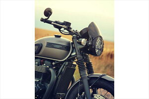 モートーン 【4550255833985】 MTE187 スクリーン MICROBLADE アルミ グロスブラック Bonneville T100/T120 (16-23)