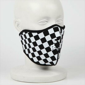 定形外 RIDEZ　ライズ 【4527625099449】 NEO FACEMASK RFM05 CHECKER WH ハーフフェイスマスク チェッカー ホワイト