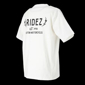 RIDEZ@CY y4527625113756z RIDEZ THUNDER LOGO TEE WH L RD7000@TVc@zCg@LTCY