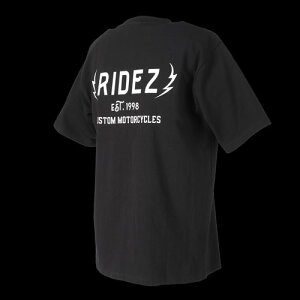 RIDEZ@CY y4527625113787z RIDEZ THUNDER LOGO TEE BK L RD7000@TVc@ubN@LTCY