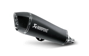 �󒍔����i AKRAPOVIC �y4538792757193�z e1�d�l SLIP ON LINE �X�e�����X (�u���b�N�}�t���[) PIAGGIO/PEUGEOT/GILERA 07-16