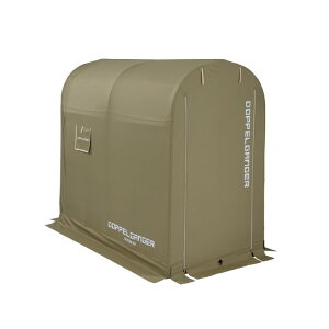 【4589946140972】【送料無料】【DOPPELGANGER(ドッペルギャンガー)】 【代引き、日時指定配送不可】【自転車やバイクに】ストレージバイクガレージ Mサイズ DCC330M-KH カーキ [サイズ:W100xD185xH160c