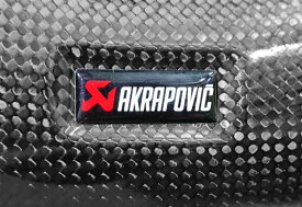 定形外 【4538792888378】 AKRAPOVIC ポリ耐熱ステッカー ヒートシールド用(11x28mm) AKRAPOVIC