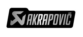 定形外 【4538792874135】 AKRAPOVIC アルミ耐熱ステッカー 横(120x35mm) モノトーン AKRAPOVIC