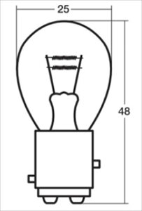 X^[ y4907894112634z A4875B 12V21/5W S25 BAY15d@y10z d