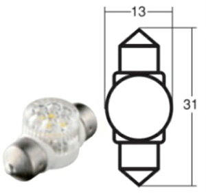 |Xg X^[ y4907894135848z SL71 12V0.5W T10X31.T8X29 LED