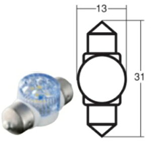 �X�^�����[ �y4907894135855�z SL72 12V0.5W T10X31.T8X29 LED