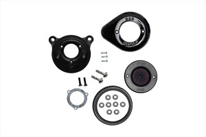 【4550255503291】 S&S AirStinger エアスティンガーステルス エアクリーナーキット グロスブラック ツインカム(電子スロットル) 08-17 エスアンドエスサイクル