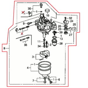 Honda(�z���_) �L���u���^�[ASSY�@BE92F�@HSM1380i/1390iK1�p�@ 16100-Z1C-H02