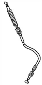 【ネコポス】ホンダ(HONDA) ホンダ正規取扱店ホンダ除雪機純正パーツ シュータケーブル(電動) 対応機種HS660 HS660k1、HS660k2、HS660k3、HS660k4、HS760、HS760k1、HS870、HS870k1、HS970、HS970k1 54580-76