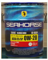 SEAHORSE 【4933917101477】18020 グラウドユーロ　0W-20　ACEA : C5 全合成ガソリンエンジンオイル　API…