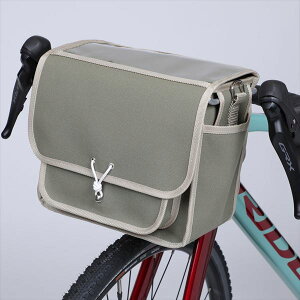 OSTRICH/オーストリッチ 【4562163946428】 F-104N フロントバッグ ライトカーキ 自転車 バッグ かご 買い物 収納 薄型 荷物 フロントバッグ 前カゴ