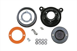 【4550255718152】 170-0715-OR S&S AirStinger エアスティンガーステルス エアクリーナー アルミリング オレンジ ツインカム(電子スロットル) 08-17 エスアンドエスサイクル