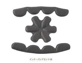 OGK kabuto カブト 【4966094627782】 補修品 インナーパッドセット-18 グレー 12mm