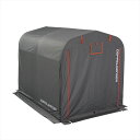 【4589946136548】【送料無料】【DOPPELGANGER(ドッペルギャンガー)】 【代引き、日時指定配送不可】ストレージバイクガレージ Lサイズ　DCC330L-GY　[サイズ:W160xD225xH170cm ]メッシュウィンドウ配置　モーターサイクル 【組立簡単！