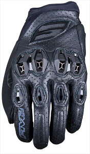 FIVE �t�@�C�u 3841300107252 STUNT EVO2 LEATHER : BLACK L �O���[�u �o�C�N�p