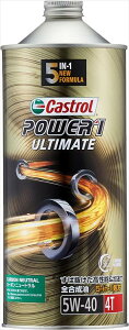 Castrol �J�X�g���[�� �y4985330124427�z �G���W���I�C�� POWER1 ULTIMATE 4T 5W-40 1L ��֎� 4�T�C�N���G���W���p �S������ MA2