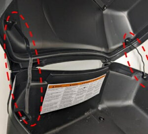 【10月入荷予定】ネコポス YAMAHA ヤマハ Q9K-YSK-069-003 ユーロトップケース 39L/50L リッドホルダーキット 補修部品 Q9KYSK069003