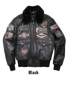 【デグナー(DEGNER)】 16WJ-10 ヴィンテージフライトレザージャケット ブラック M L XL 2XL