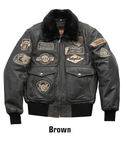 【デグナー(DEGNER)】 16WJ-10 ヴィンテージフライトレザージャケット ブラウン M L XL