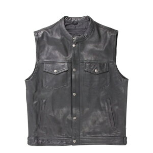 デグナー(DEGNER) V-16 レザーベスト ブラック