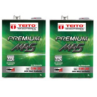 【TEITO】 【4573512810284】【4Lオイルの2本セット(M4S)】 バイク エンジンオイル 5W-30 4L 100%化学合…