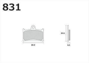 RK(�A�[���P�[�W���p��) �y4935531315315�z RK831MAX �u���[�L�p�b�h