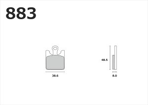 RK(�A�[���P�[�W���p��) �y4935531315834�z RK883MAX �u���[�L�p�b�h