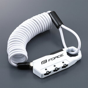 定形外 Y'S GEAR YAMAHA QQ1-SGI-763-158 ミニロックコイルワイヤーホワイト 自転車 盗難防止 QQ1SGI763158