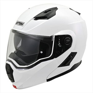 DAYTONA(デイトナ) 【4909449635063】 46537 バイク用 ヘルメット フルフェイス SG規格 ABS+PC フリップアップ ピンロックシート付属 インナーバイザー / スピーカーホール 装備 DN-004LT ホワイト Sサイズ