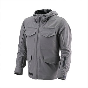 DAYTONA(デイトナ) 【4909449648582】 49722 バイク用 ジャケット 春秋 CE規格 ソフトプロテクター付属 ストレッチ 撥水 タクティクールパーカー DJ-022 グレー Mサイズ 49722