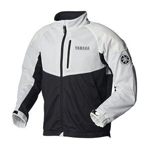 Y'S GEAR YAMAHA 90792-AE45L RY1002 メッシュジャケット ホワイト/ブラック Lサイズ 春夏ライディングウェア ソフトプロテクター 安全性 耐摩擦性 抗菌防臭加工