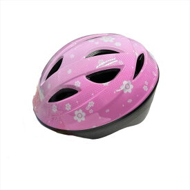 サギサカ 【4973291468193】 46819 SGオリジナルヘルメット Kids フラワーピンク 47-54cm 女の子用 男の子用 小学生 自転車用 ジュニアヘルメット SG規格適合 自転車 子供用ヘルメット