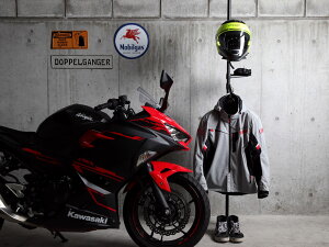 【メーカー直送】ドッペルギャンガー 【4582708768520】 GARAGE ONE-POLE RACK2 ガレージワンポールラック2 ブラック