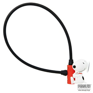 NOGUCHI 【4589985571300】 キャラクターワイヤーロック スヌーピー 600ミリ サイクルロック PEANUTS/ピーナッツ