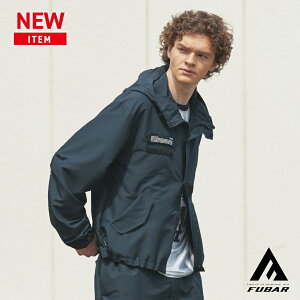 おたふく手袋 FUBAR FB-241 フーバー オーバーサイズ ショートブルゾン(フード付き)ブラック 長袖 秋用 春用 メンズ レディース アウター