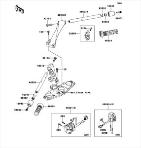 Kawasaki �J���T�L �������i 120R0825 �{���g(���c�J�N�A�i)�A8X25