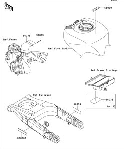 Kawasaki JTL i 56053-0645 x(XyVtBP[V)A^C[h