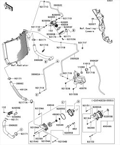 Kawasaki �J���T�L �������i 92154-0184 �{���g�A�h���C����(-ZXT40EE015553)