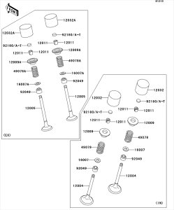Kawasaki カワサキ 純正部品 92180-1026 シム、T=2.80