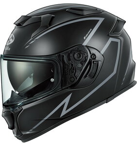 OGK KABUTO �I�[�W�[�P�[�J�u�g �y4966094643515�z KAMUI 5 SPRIA �t���b�g�u���b�N�O���[ S�T�C�Y 55-56 �J���C�E5 �X�v���A �o�C�N�p �w�����b�g