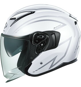 OGK KABUTO �I�[�W�[�P�[�J�u�g �y4966094643935�z EXCEED-2 SPRIA �p�[���z���C�g�V���o�[ XL�T�C�Y 61-62 �G�N�V�[�h 2 �X�v���A �o�C�N�p �w�����b�g
