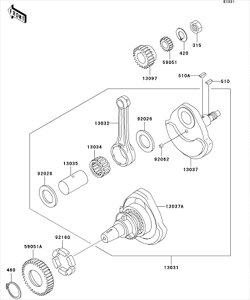 Kawasaki �J���T�L �������i 13037-5080 �N�����N�V���t�g�ALH