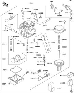 Kawasaki �J���T�L �������i 16009-1737 �j�[�h��(�W�F�b�g)�AN96R
