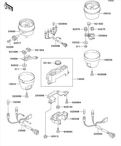 Kawasaki �J���T�L �������i 25005-1465 �X�s�[�h���[�^�AKPH