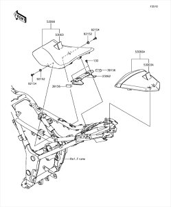 Kawasaki �J���T�L �������i 39156-0978 �p�^�[���A�T�C�h�J�E�����O�ARH�ALWR�AUPP