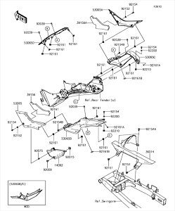 Kawasaki �J���T�L �������i 39156-0986 �X�e�[�R���v�A�A�b�p�J�E�����O