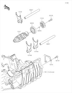 Kawasaki �J���T�L �������i 92150-1880 �{���g�A�\�P�b�g�A6X20