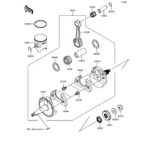 Kawasaki �J���T�L �������i 13034-0013 BEARING�[BIG END�ASKTZ 2229